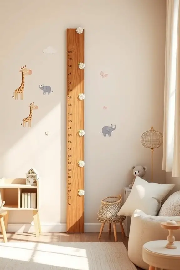 customized growth chart decor