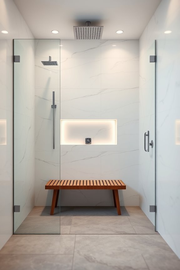 customized led shower experience
