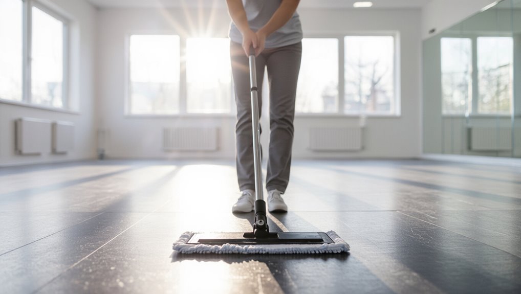 daily sweep biweekly mop