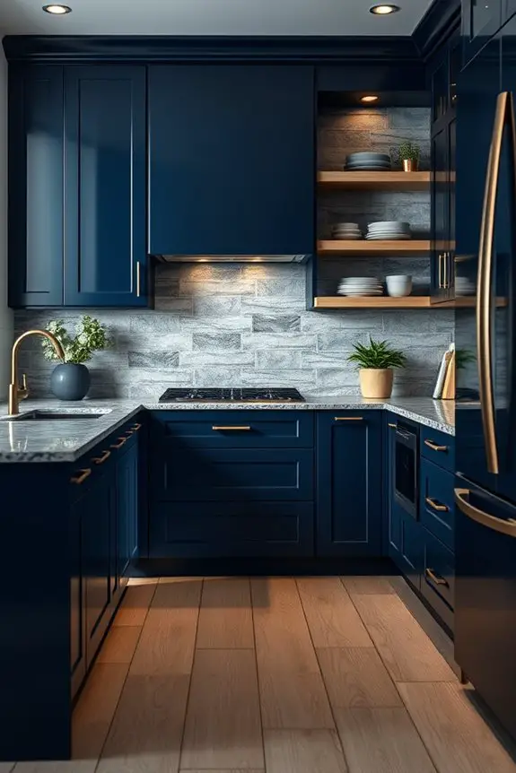 dark blue natural stone elegance