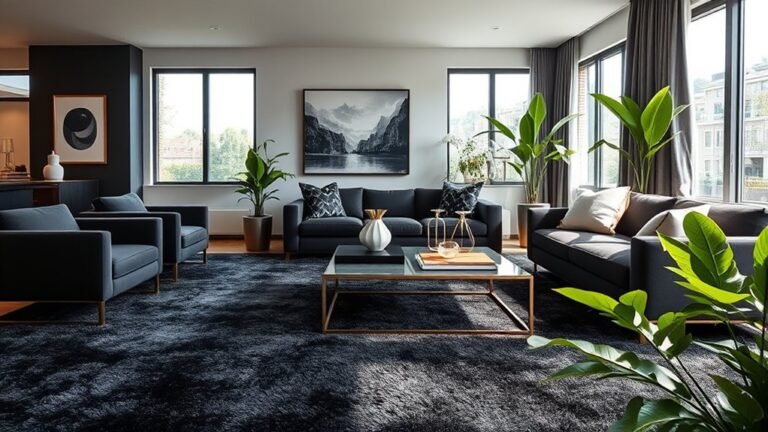 dark carpet living room ideas