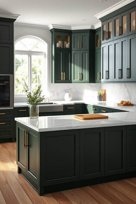 dark green elegance marble sophistication