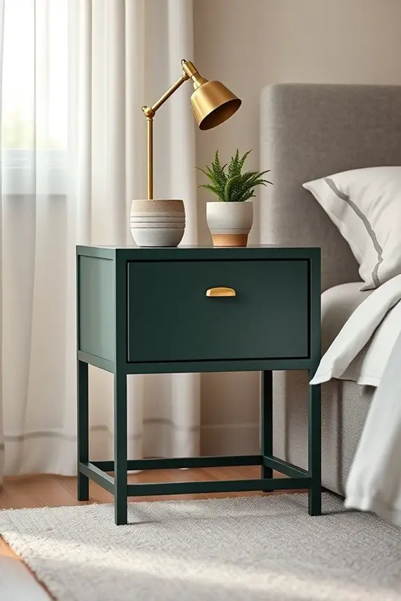 dark green industrial elegance