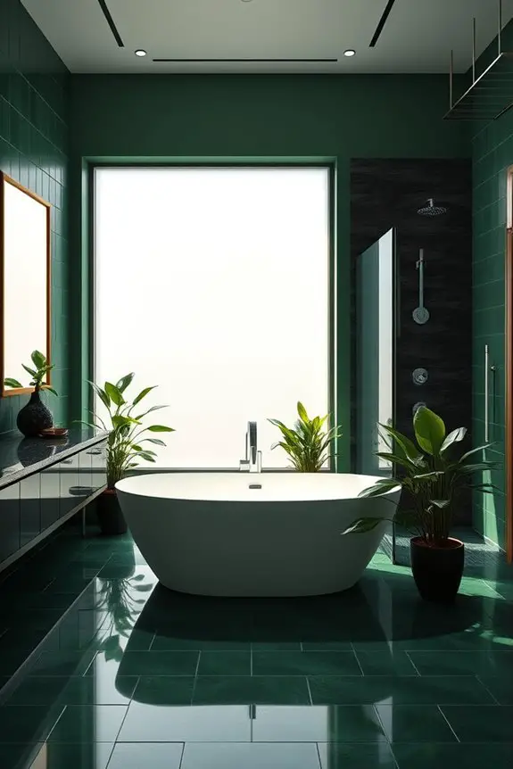 dark greenery for tranquility