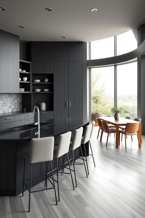dark grey sophisticated accents