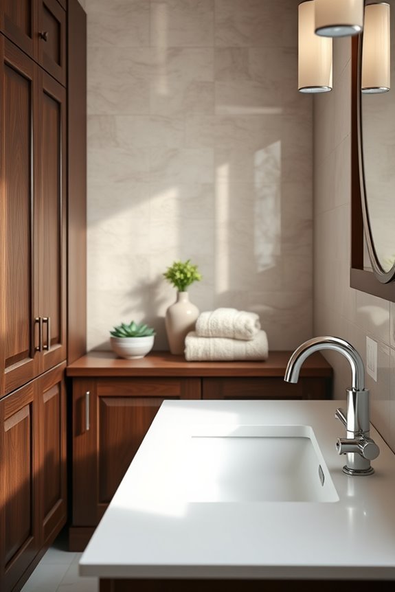 dark wood neutral accents