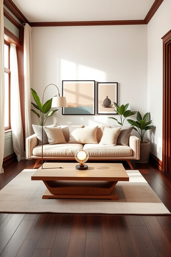 dark wood trim elegance