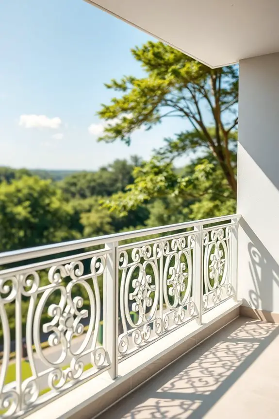 decorative aluminum balcony railings