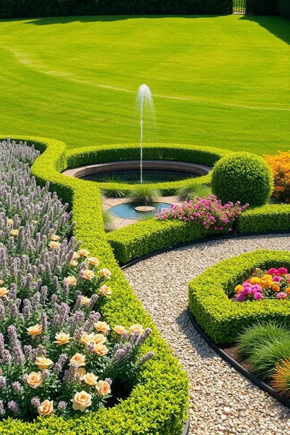 decorative artificial garden borders