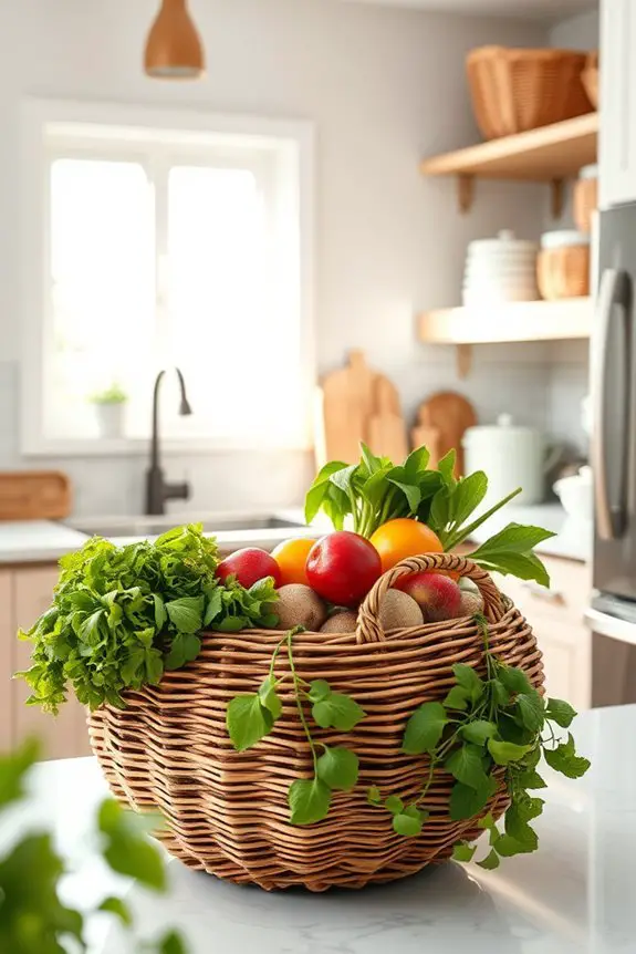 decorative baskets for organization