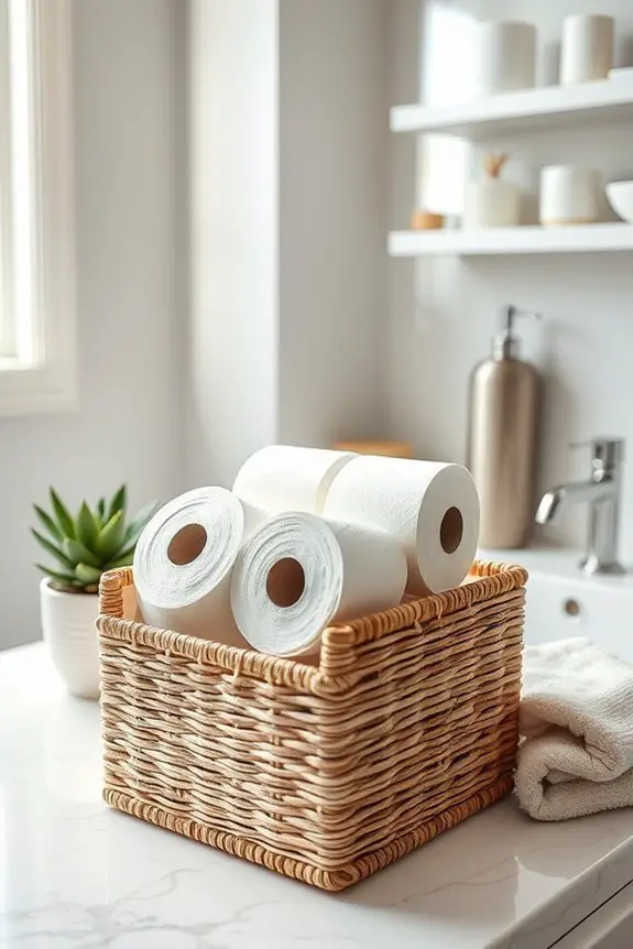 decorative box toilet paper