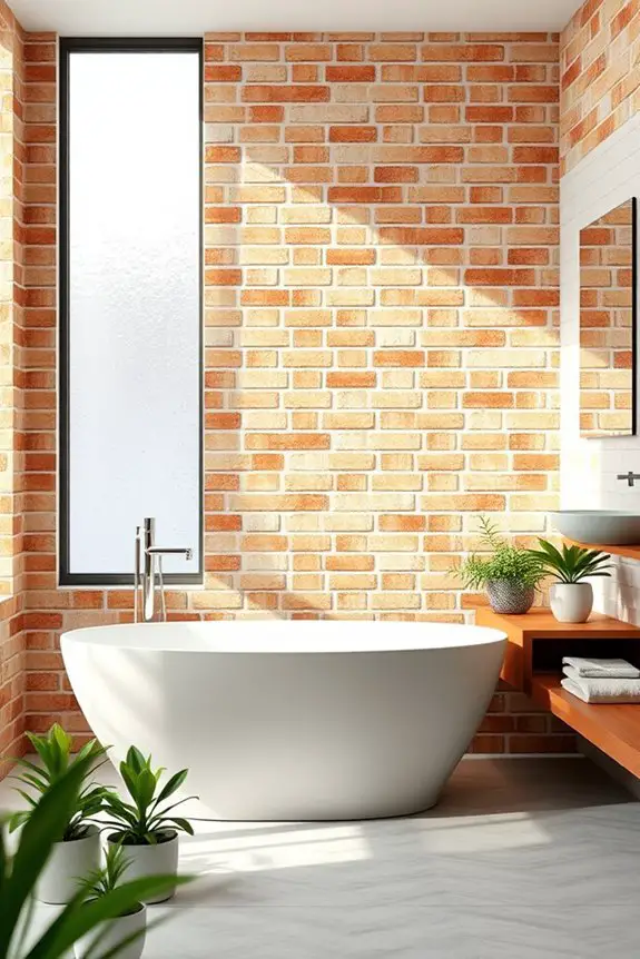 decorative brick bathroom patterns