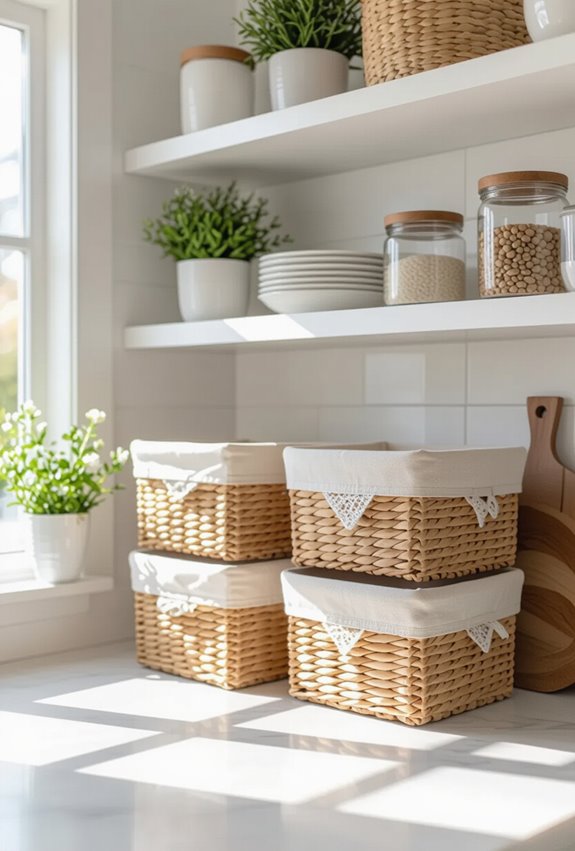 decorative functional woven storage