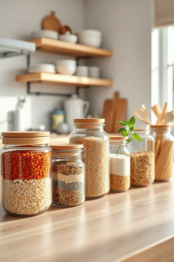 decorative jars for organization