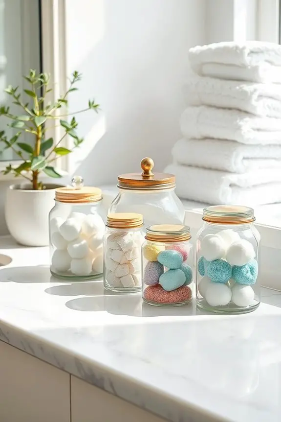 decorative jars for organization