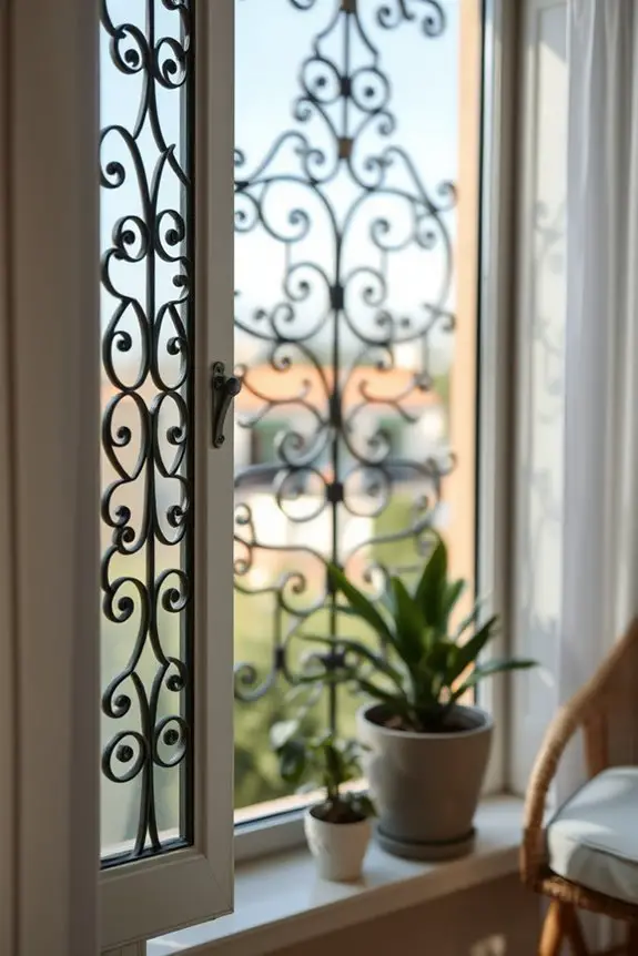 decorative security window grills