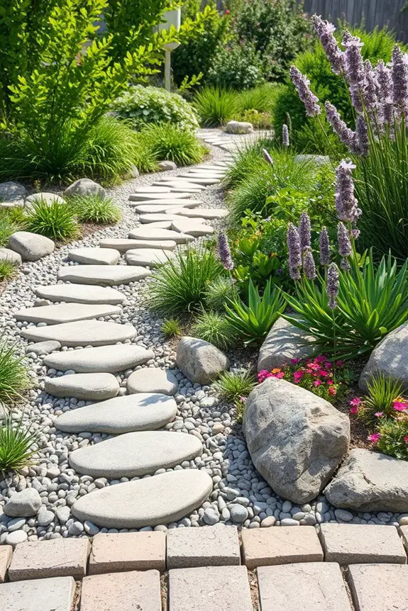 decorative stones enhance gardens