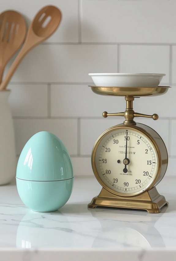 decorative timer and scales