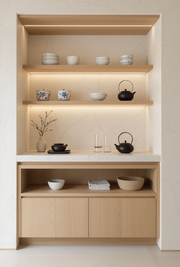 dedicated compact tea sake station