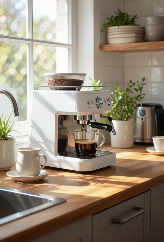 dedicated countertop coffee station