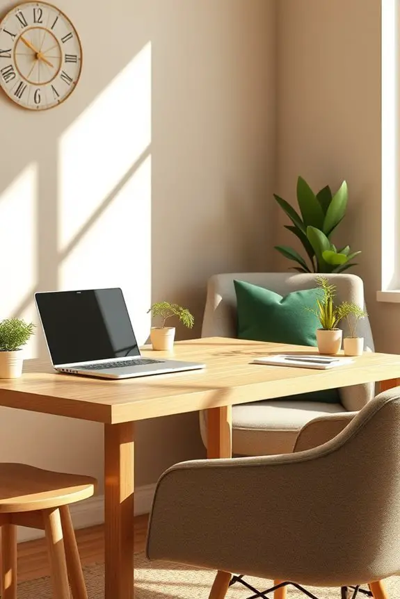 deep green office pillows