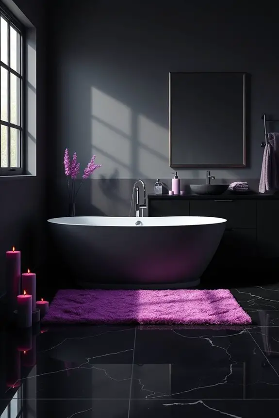 deep purple elegance accents