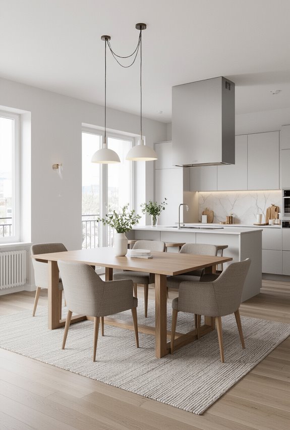 define dining area with rug