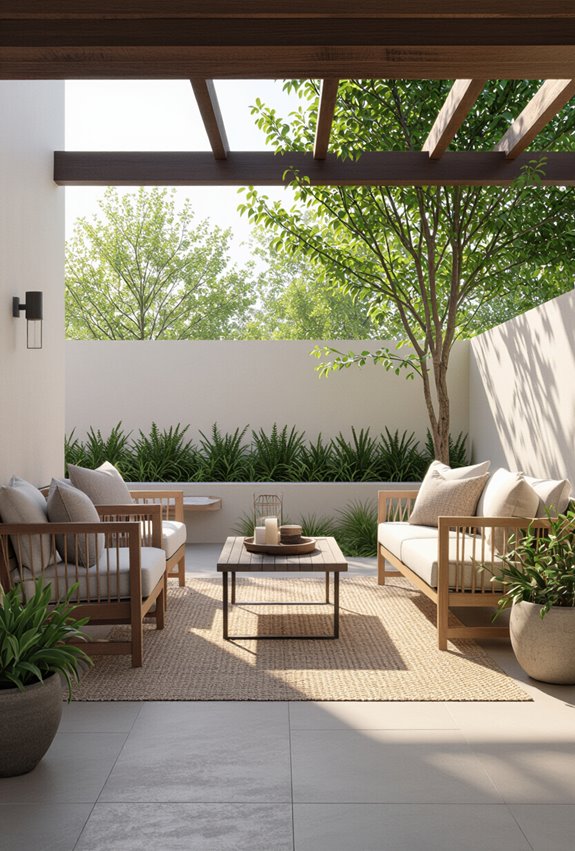 define seating zones with rugs