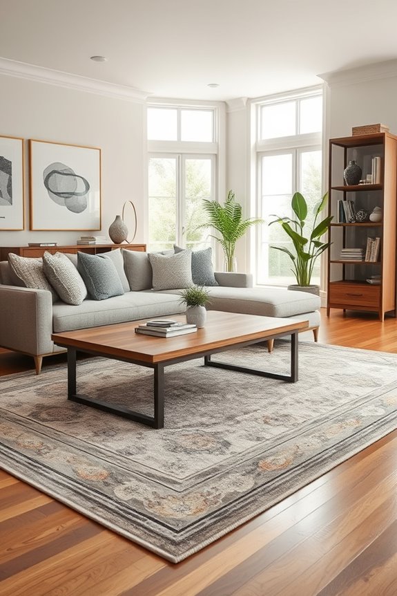 define spaces with rugs