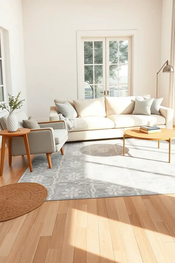 define spaces with rugs