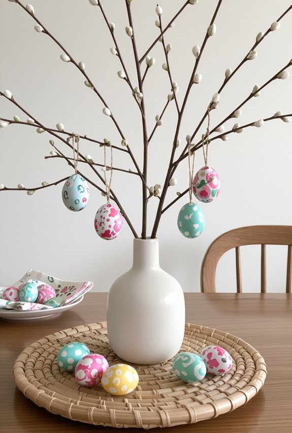 delicate napkin decoupage eggs