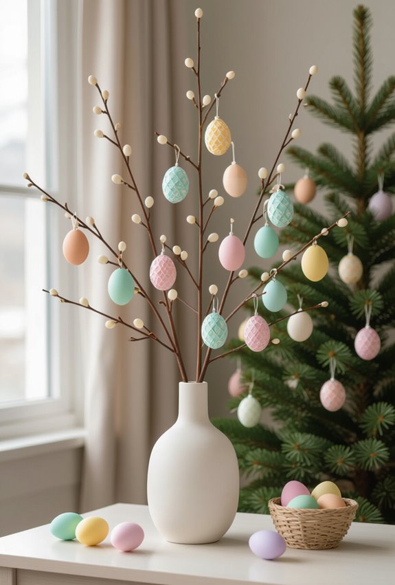 delicate paper quilled egg ornaments