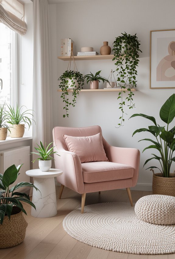 delicate pastel friendly low light plants
