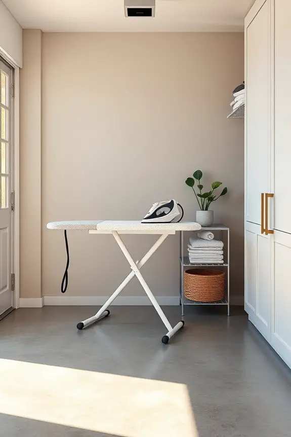 designated ironing area setup