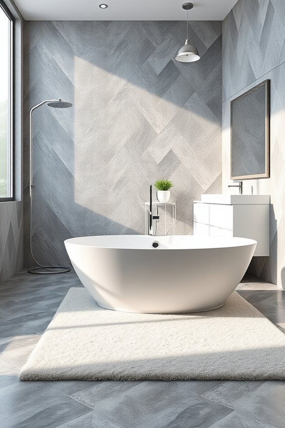 diamond pattern gray tiles