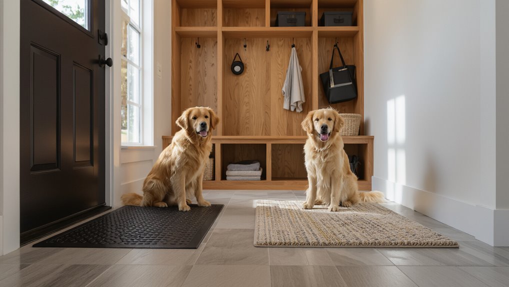 dirt minimizing entryway design