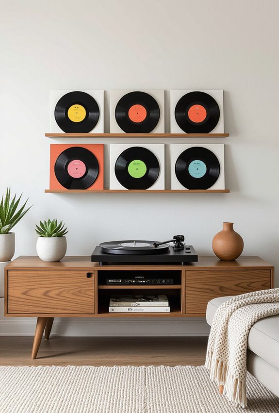 display vinyl album art