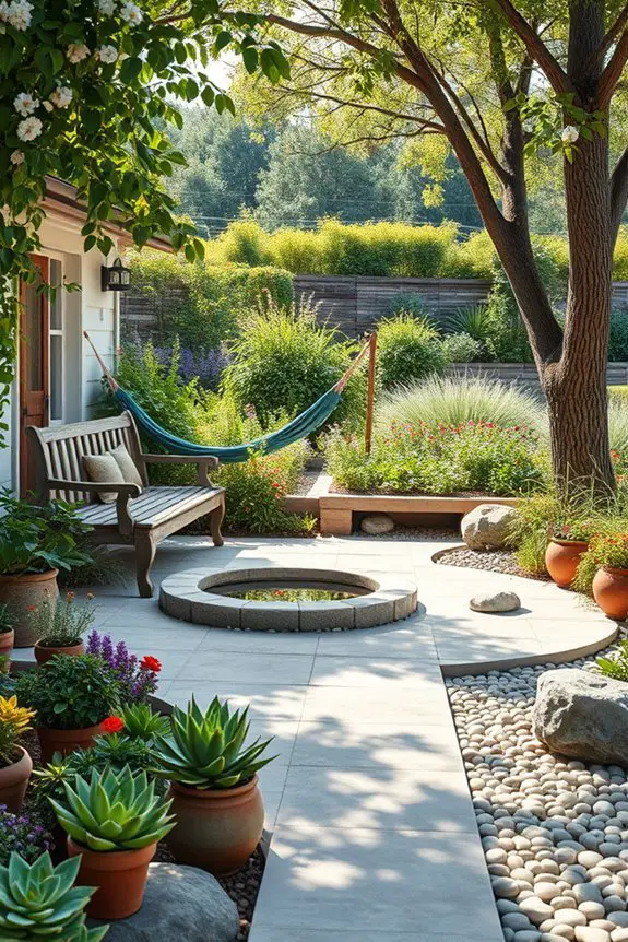 distinct garden activity zones