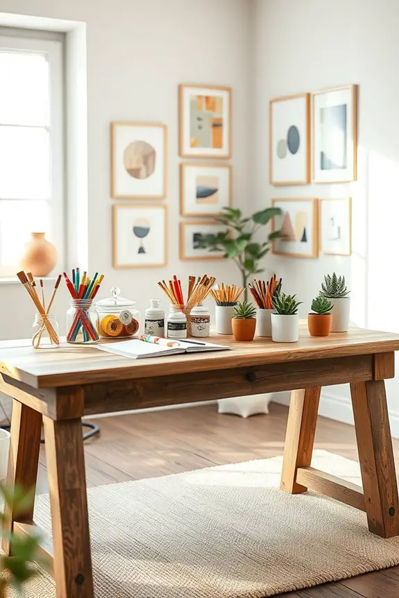 diy art station setup