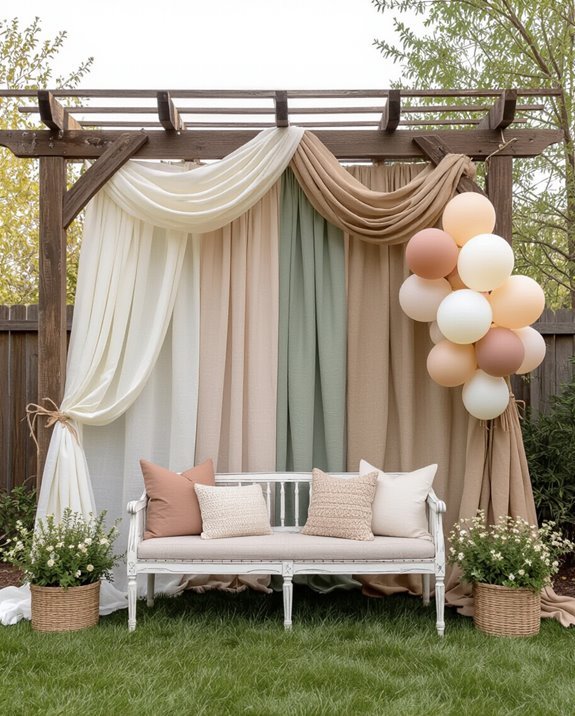 diy backyard photo booth