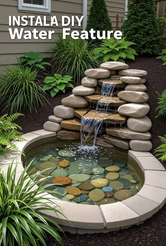 diy backyard water feature