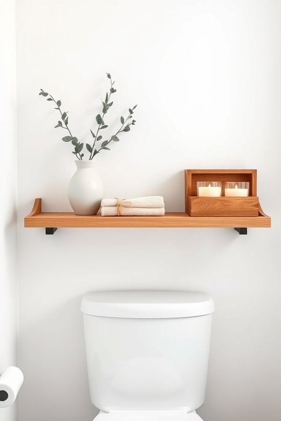 diy bathroom shelf decor
