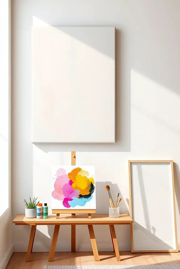 diy canvas art creation
