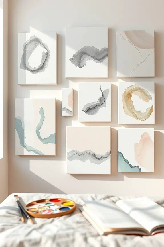 diy colorful canvas art