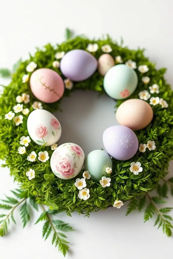 diy easter egg wreaths