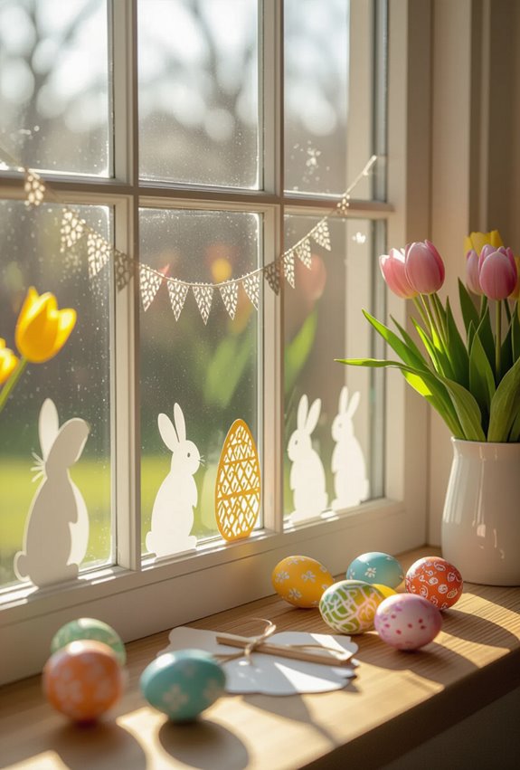 diy easter window art