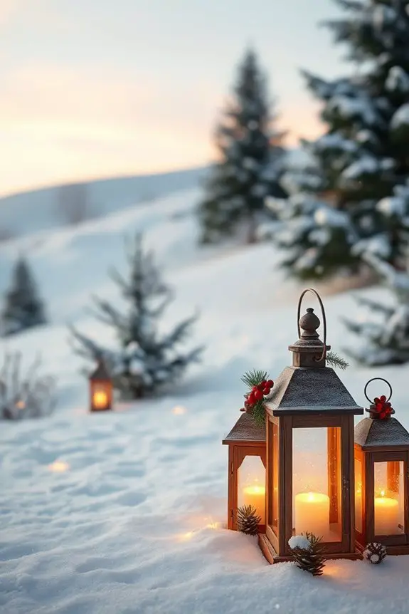 diy festive outdoor lanterns