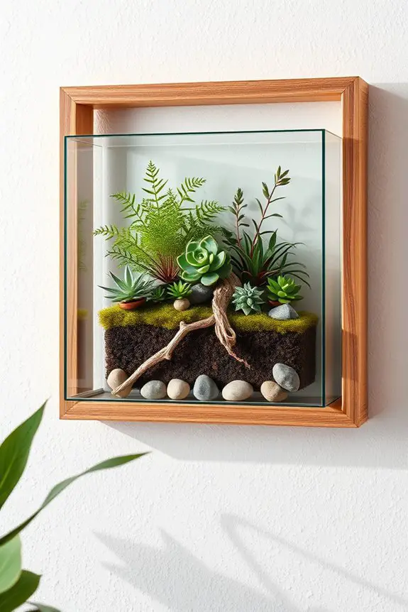diy indoor terrarium art