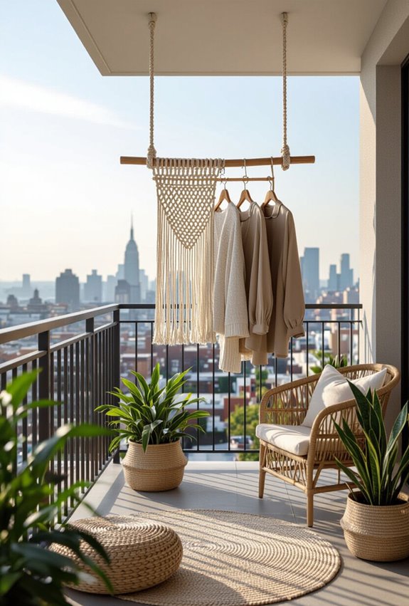 diy macram clothing display