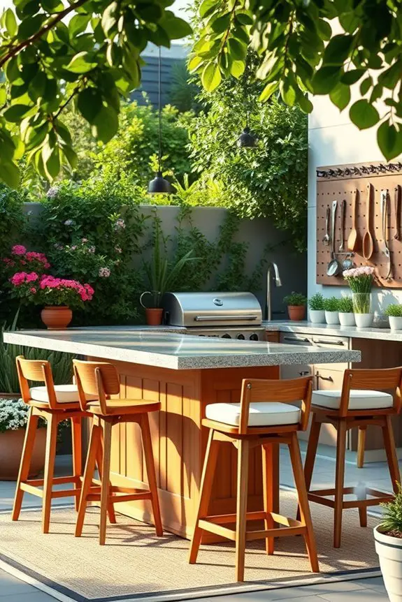diy outdoor kitchen setup